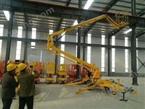 客戶參觀曲臂升降機自行升降機